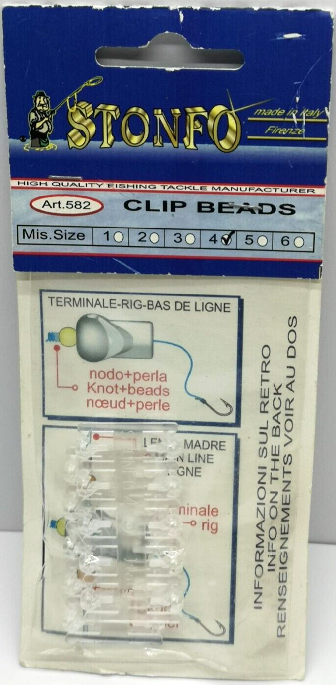 STONFO ART.582 Clip Beads Perline Mis. 4 Pezzi 20 L335