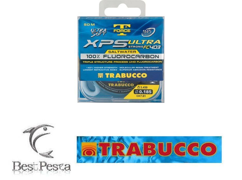 Filo da Pesca - TRABUCCO XPS ULTRA STRONG FC403 SALTWATER 50mt - 0.164