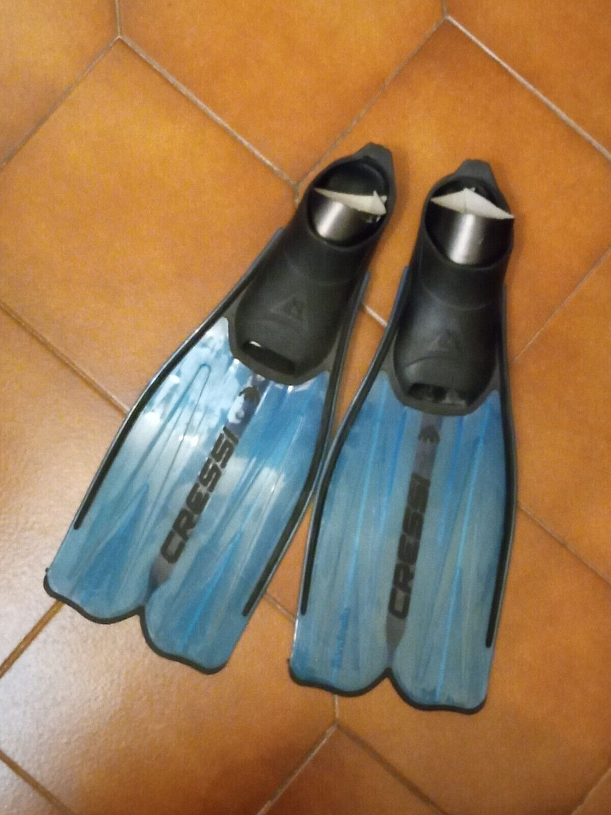 PINNE Cressi Rondinella Kid Nuoto Snorkeling baby taglia 29/30 - 31/32 azzurro