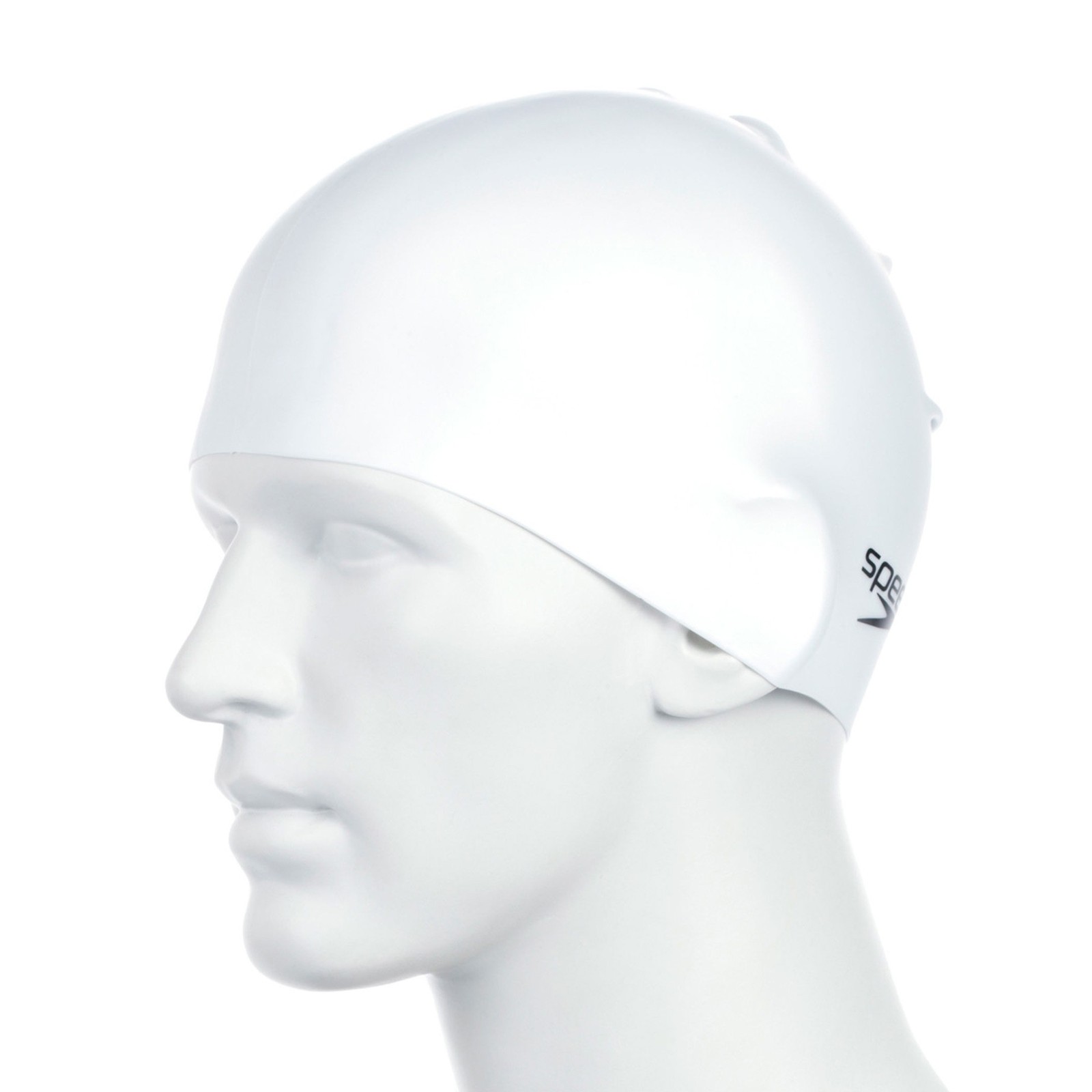 Speedo Cuffia Piscina Nuoto Silicone Junior Plain Flat Cap codice 70993 White