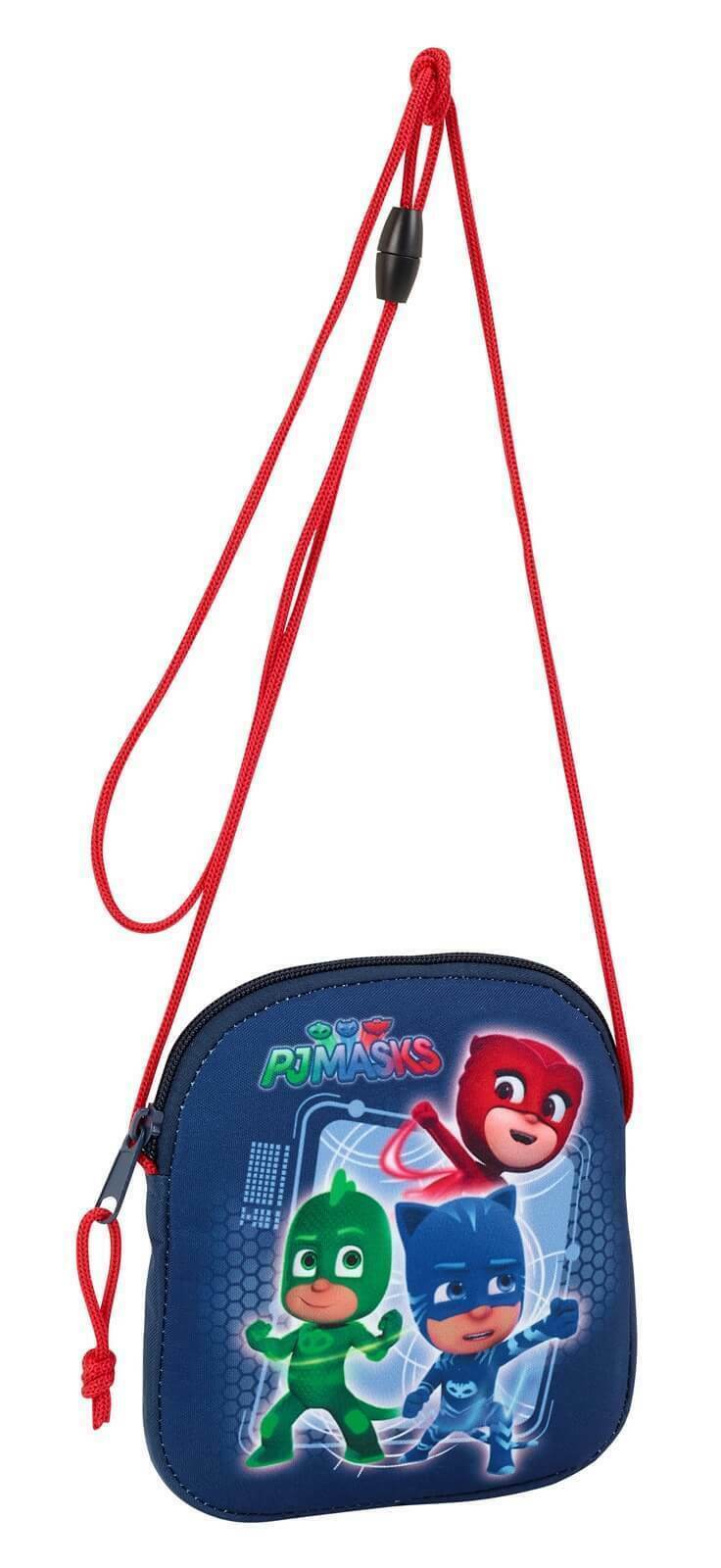 Pj Masks Pyjamhelden Marsupio da Collo Taschino Mini Sacchetto Soldi Borsellino