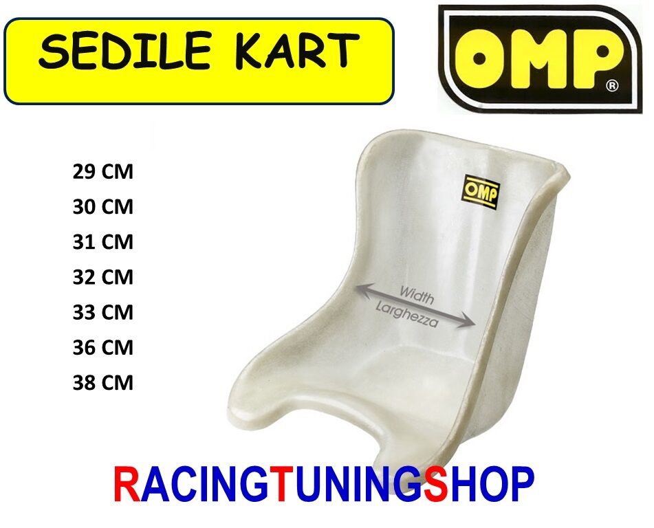 SEDILE KART IN VETRORESINA LARGHEZZA 27 CM FLAT KARTING SEAT WIDTH 27 CM BAQUETE