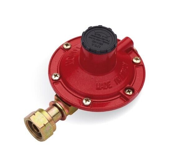 REGOLATORE BASSA PRESSIONE 4 KG BOMBOLA GAS GPL CON DADO MONDIAL LP250R26-02D