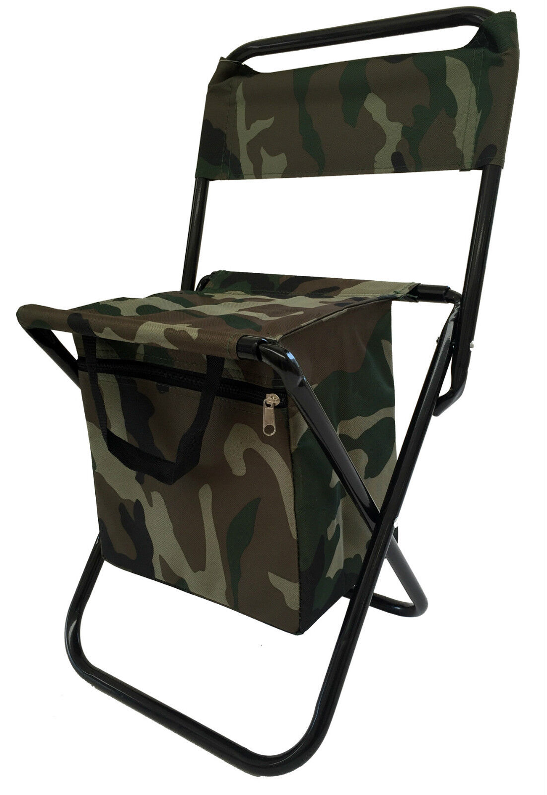SEDIA SEGGIOLINO PIEGHEVOLE DA CAMPEGGIO MILITARE PESCA CACCIA CAMPING PORTATILE