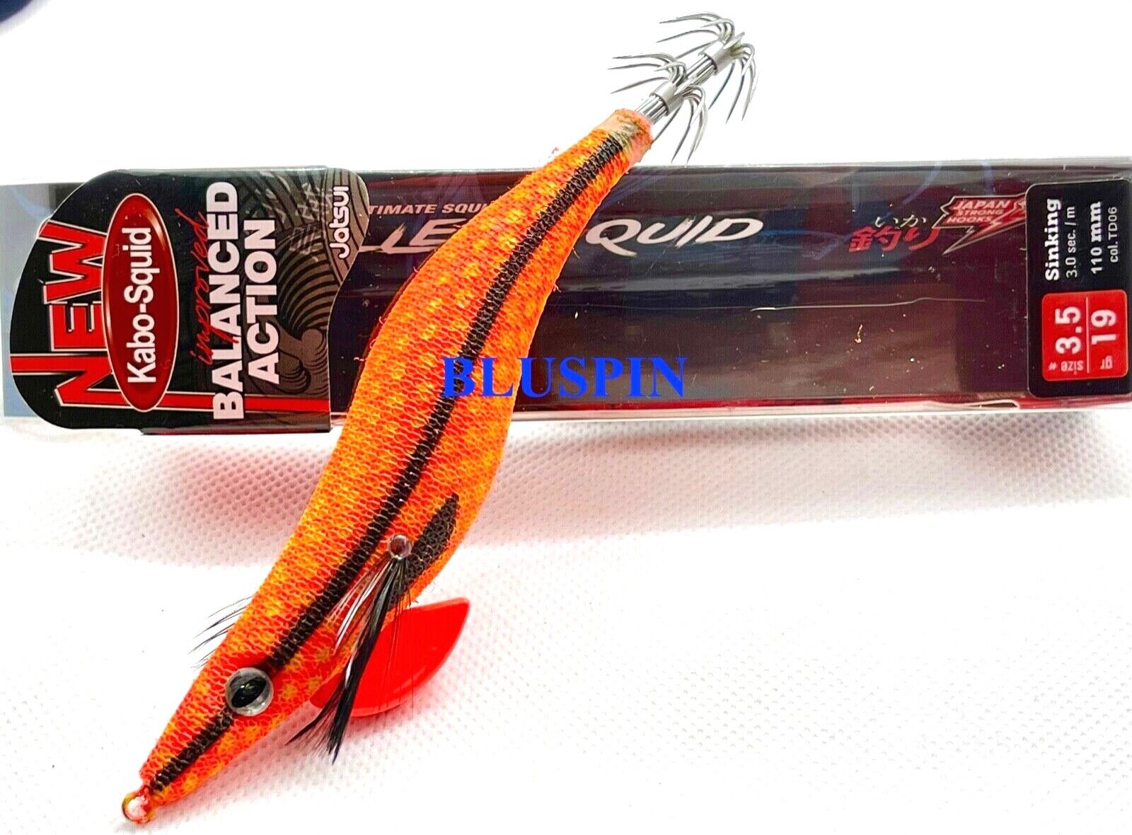 NEW SEPPIARA JATSUI KABO KILLER  SQUID BALANCED ACTION JIG EGI 3.5 19g COL: TD04