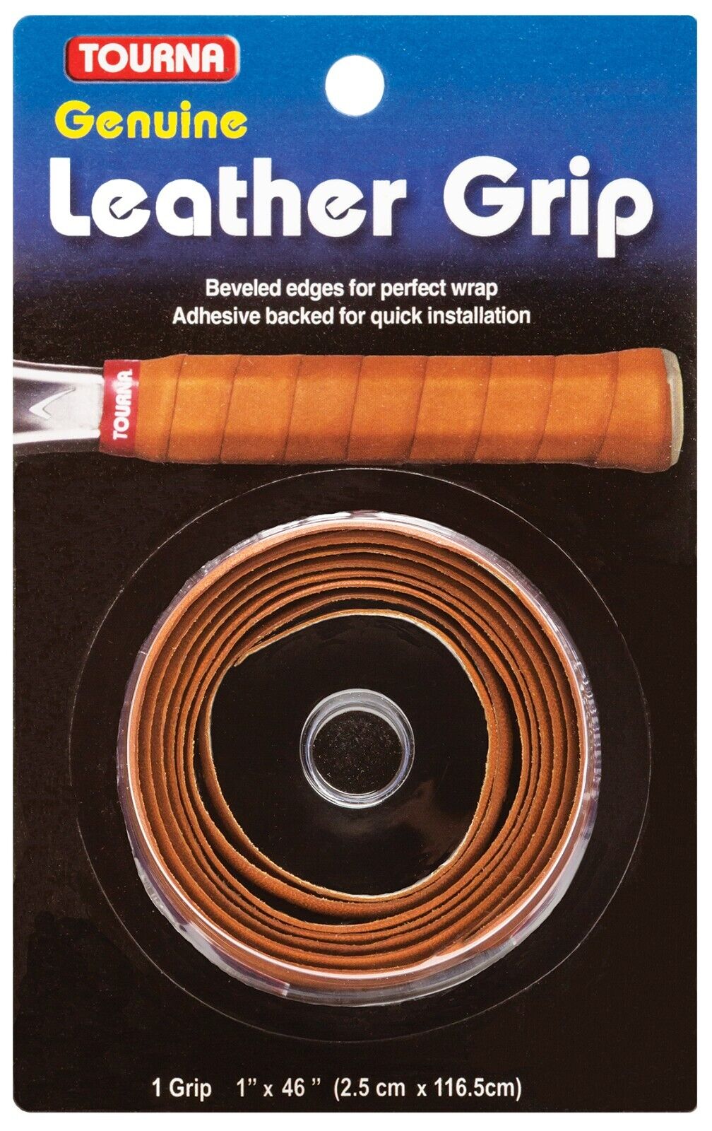 Tourna Genuine Leather Grip Impugnatura in cuoio per racchette tennis e padel