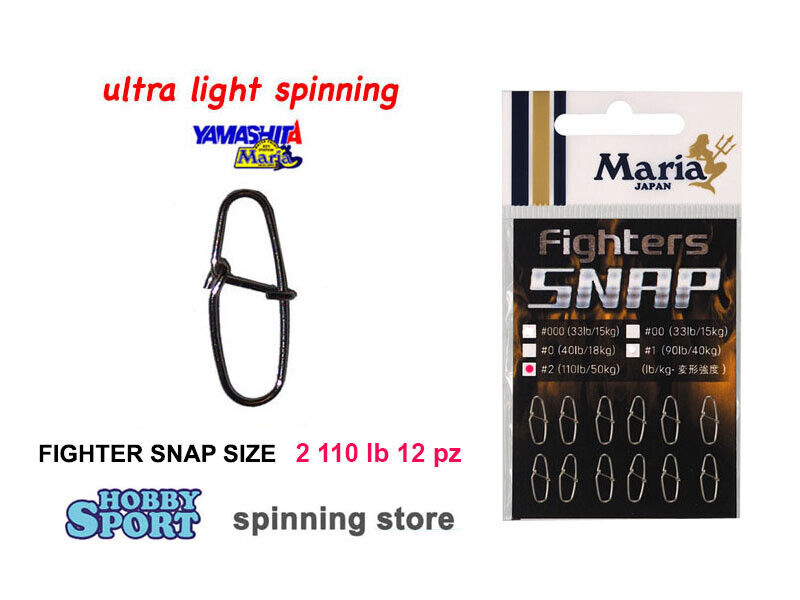 FIGHTER SNAP YAMASHITA SIZE 2 TEST 110 LB   ULTRA LIGHT SPINNING 477214