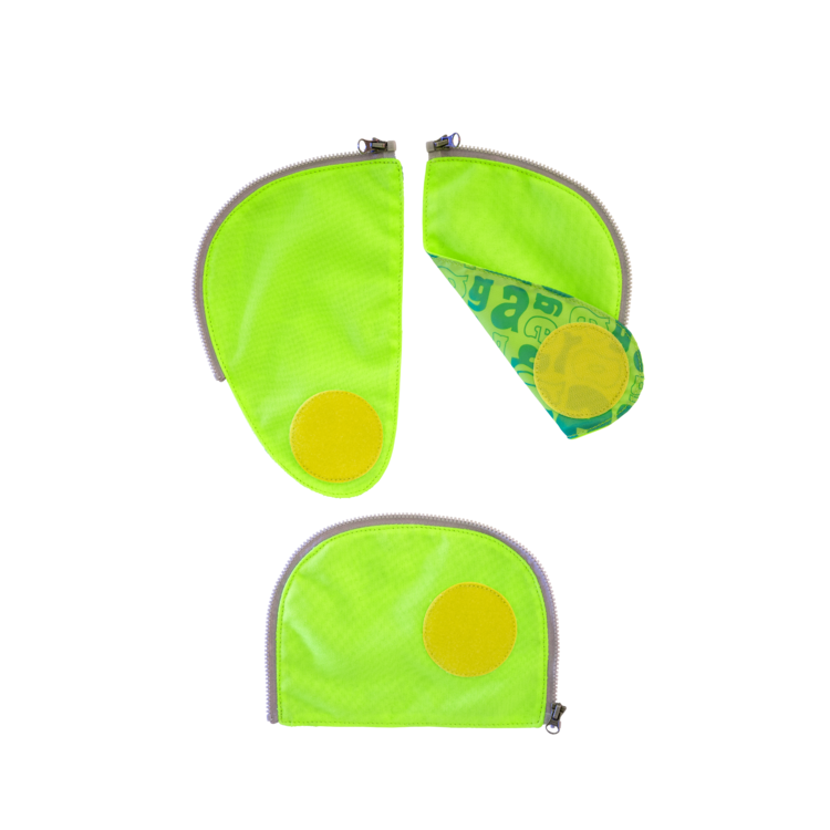 ERGOBAG ZIP-SET KIT DI SICUREZZA COLORE VERDE ACCESSORIO PER ZAINI ERGO BAG NEW