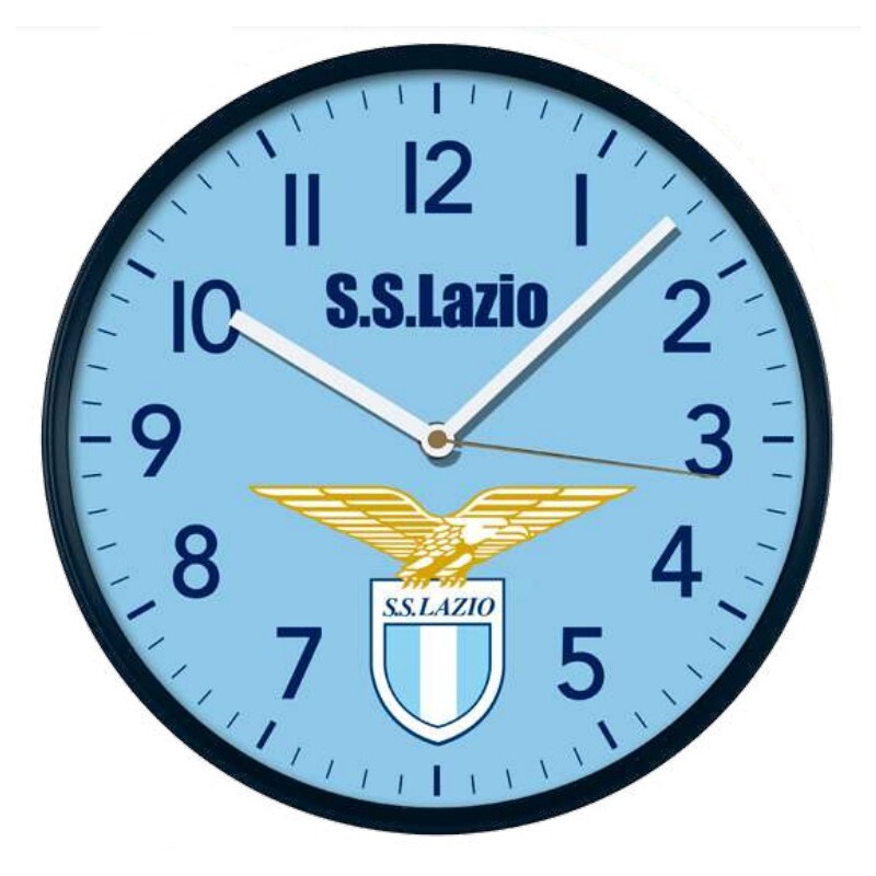 Orologio da parete tondo Cm. 30 moto continuo SS Lazio