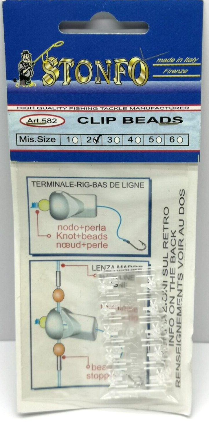 STONFO ART.582 Clip Beads Perline Mis. 2 Pezzi 20 L336