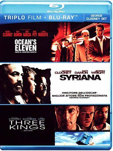 OCEAN'S ELEVEN + SYRIANA + THREE KINGS -G.Clooney set-3 BLU-RAY sigillato [dv57]
