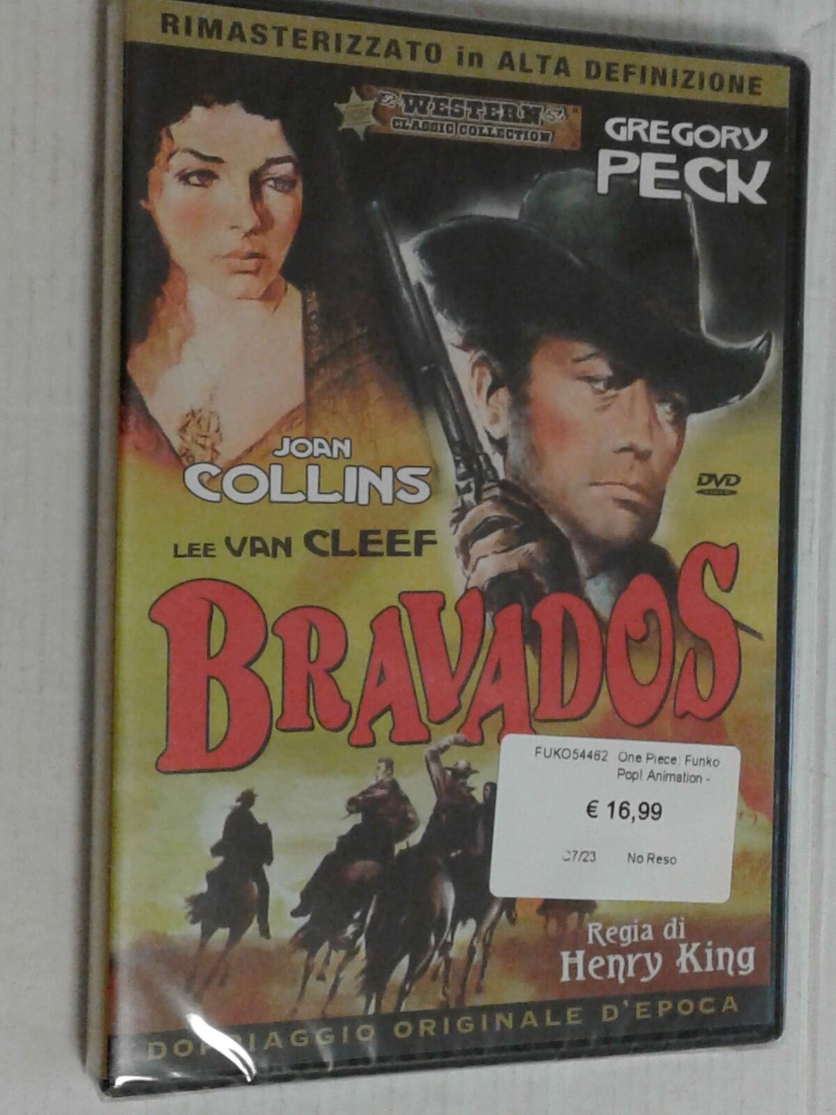 DVD FILM-WESTERN- BRAVADOS- CON: GREGORY PECK - NUOVO E SIGILLATO