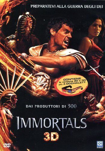 Dvd IMMORTALS 3D + 2D + 4 OCCHIALETTI   ......NUOVO