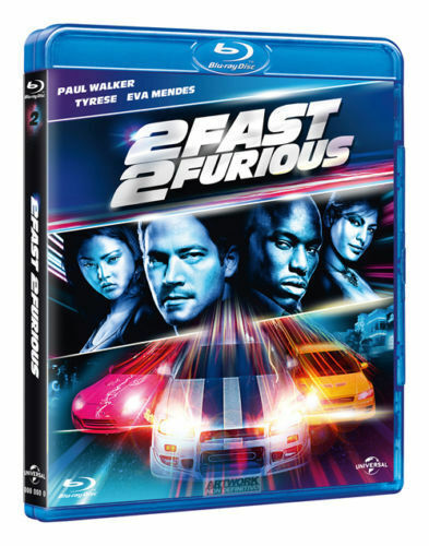 2 FAST 2 FURIOUS - Walker Tyrese Mendes - 2003 - BLU-RAY nuovo sigillato [dv47]