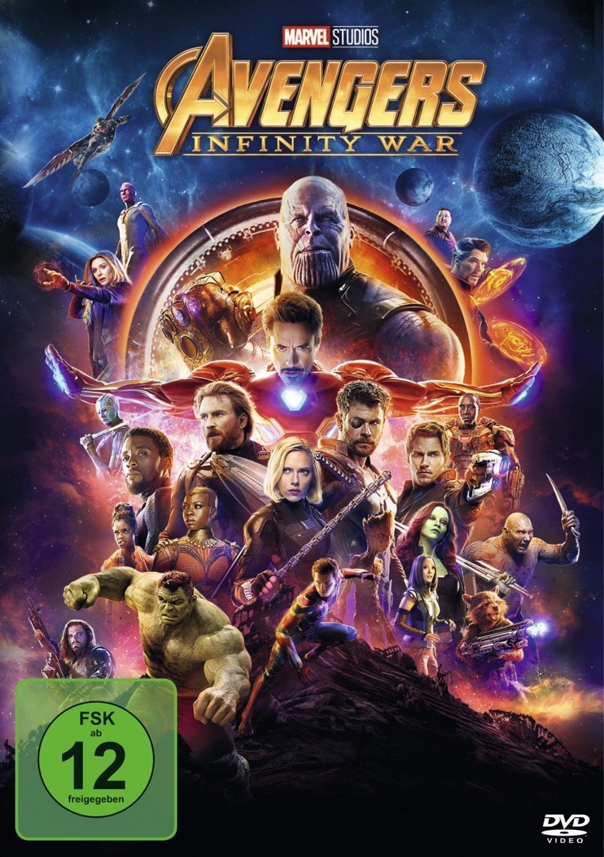 Avengers: Infinity War (DVD) Evans Chris Downey Robert Jr. Johansson Scarlett