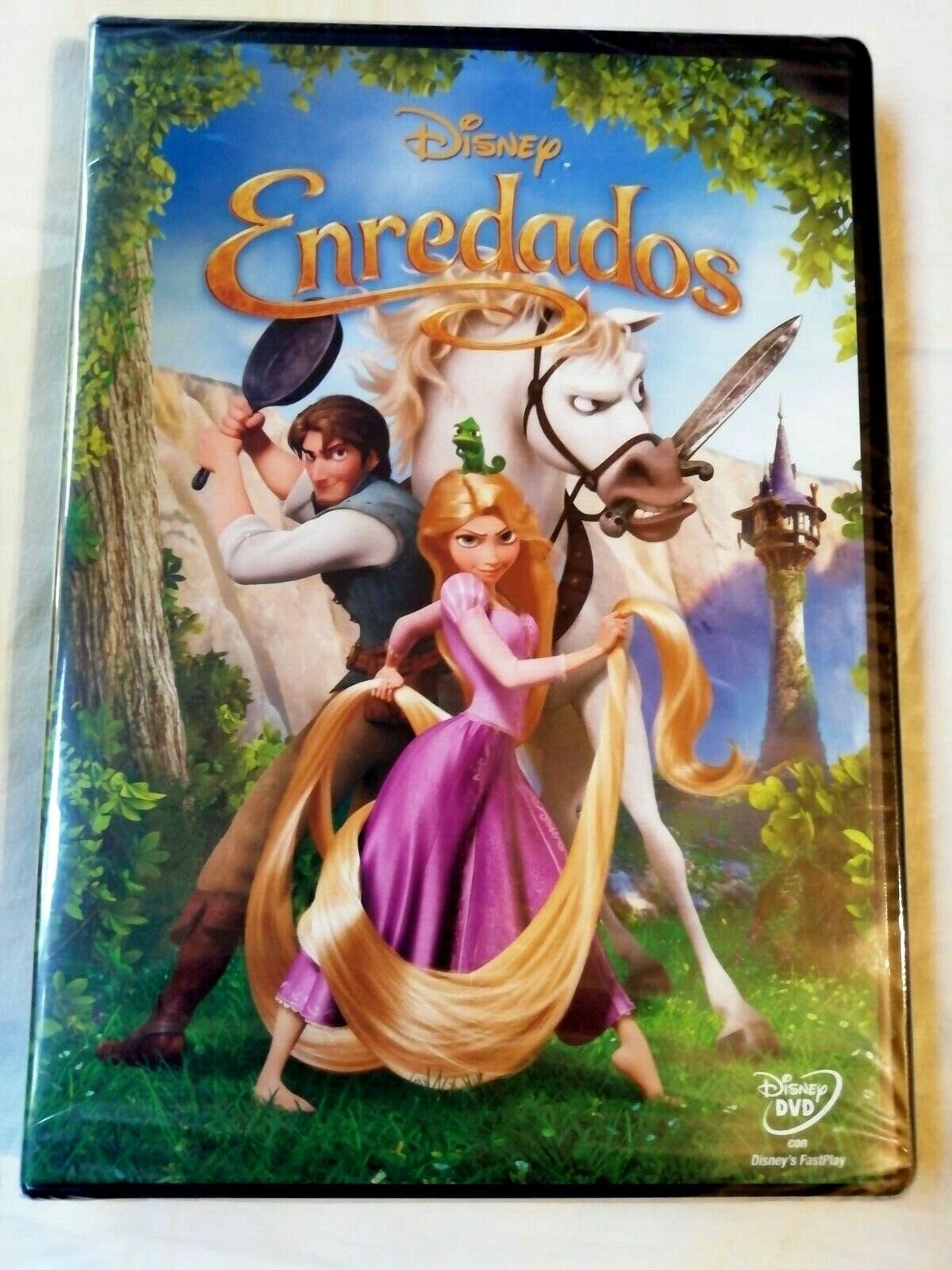 Tangled Rapunzel DVD Disney 2018 Nuovo Castellano, Inglese Portuguese Pal