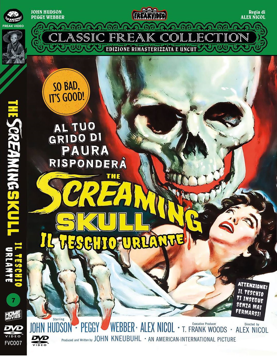 The Screaming Skull - Il Teschio Urlante (DVD - Classic Freak Video)
