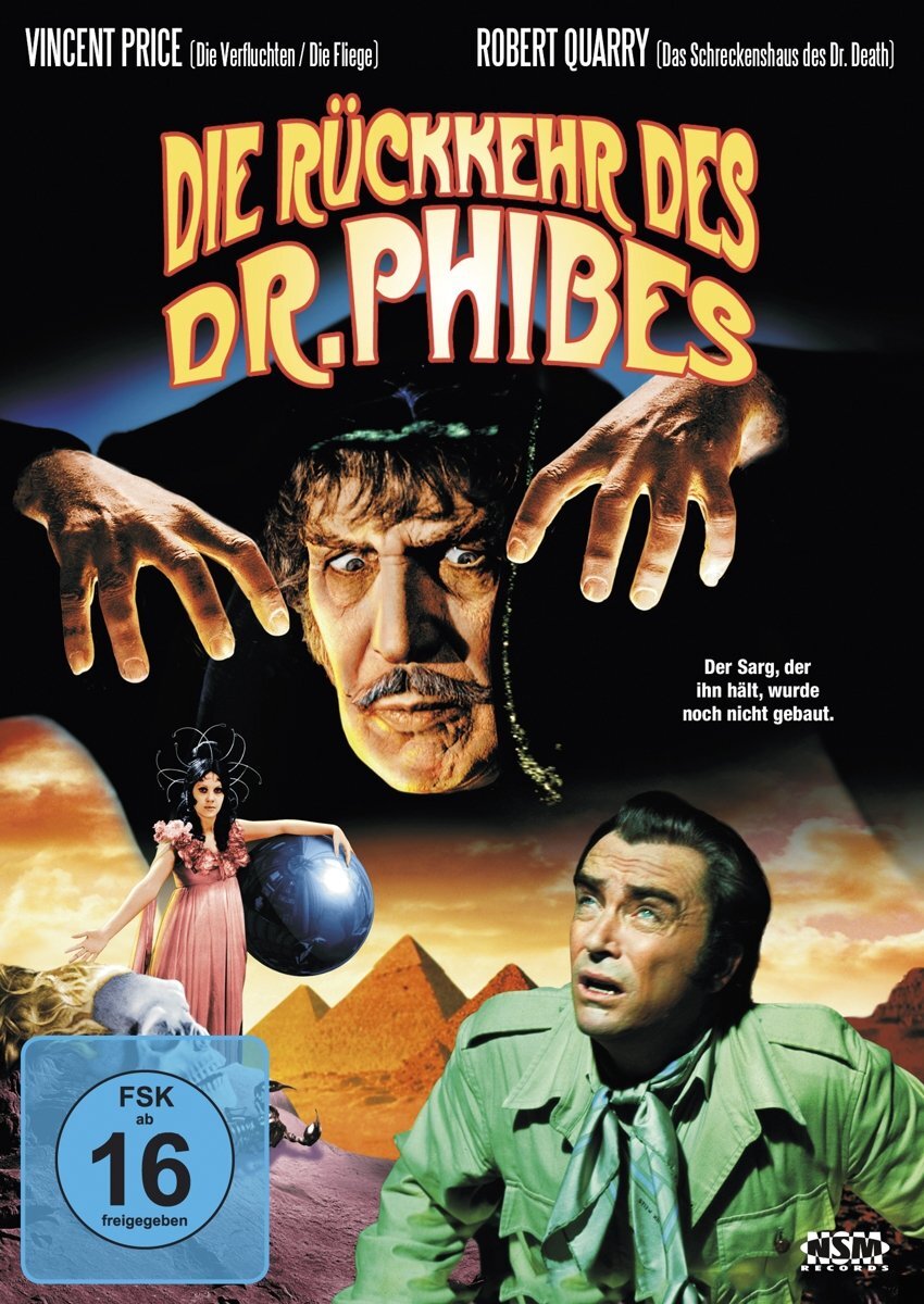 Die Rückkehr des Dr. Phibes (DVD) Price Vincent Quarry Robert Kemp Valli Jeffrey