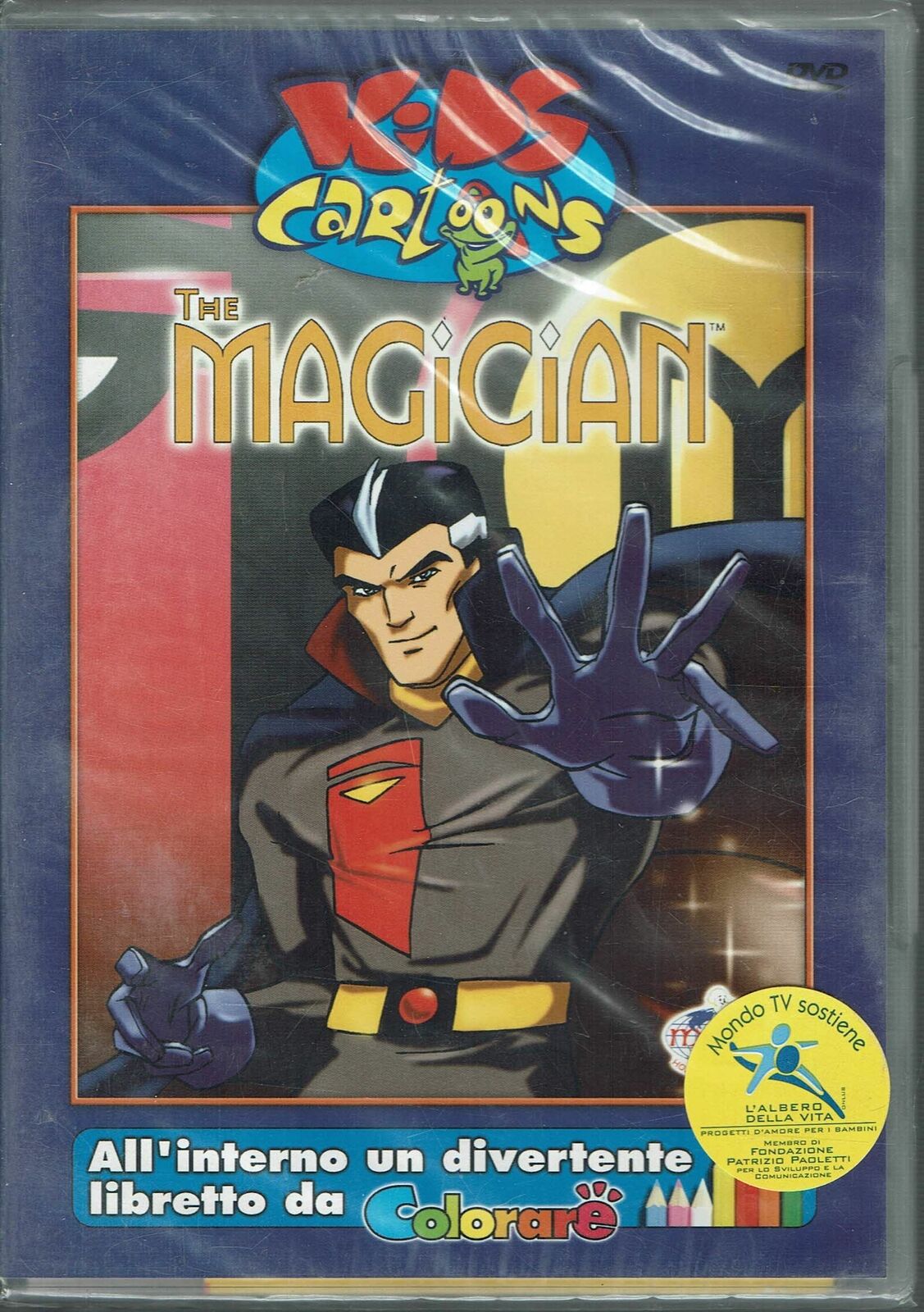 Kids Cartons : the Magician DVD con libretto da colorare NUOVO