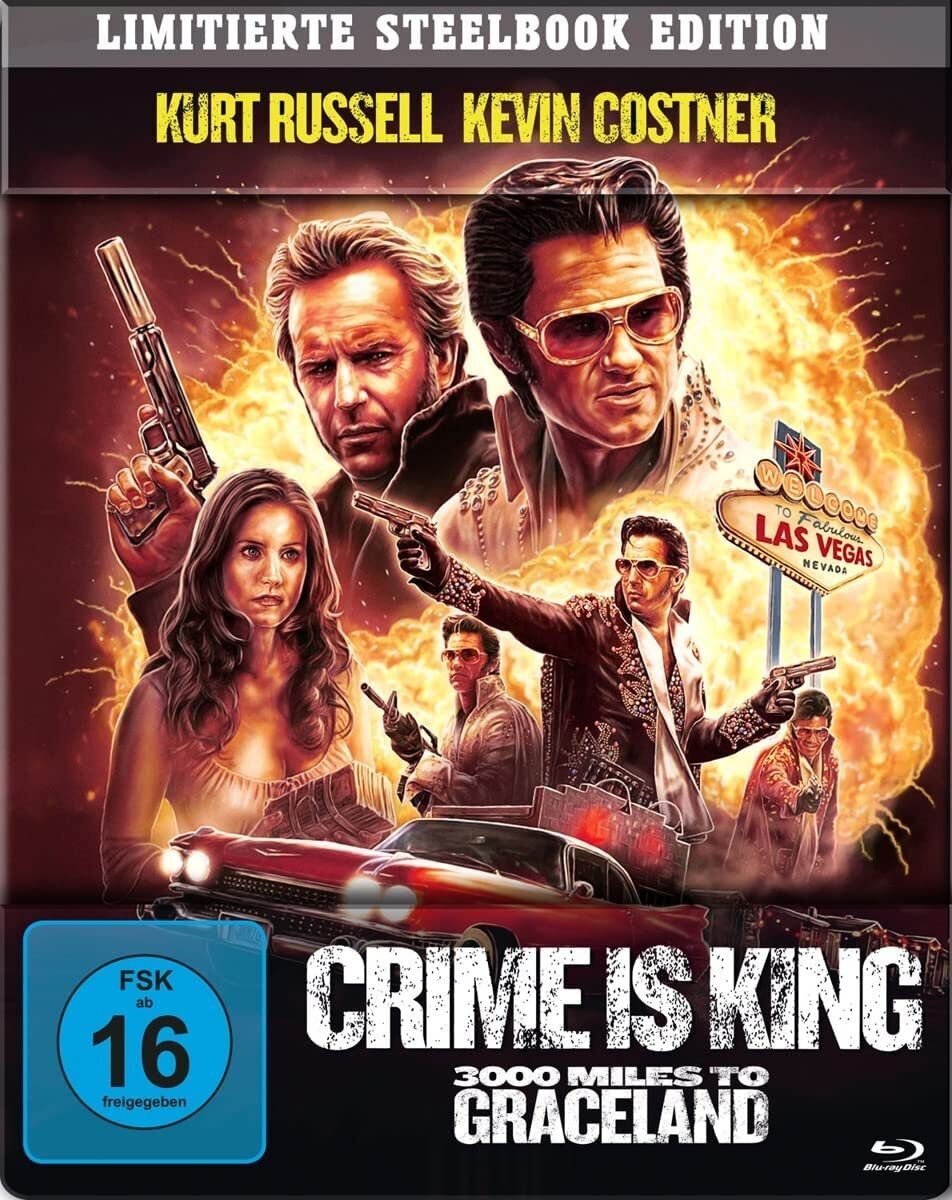 Crime is King - 3000 Miles to Graceland (Steelbook) (Blu-ray) Russell Kurt Kevin