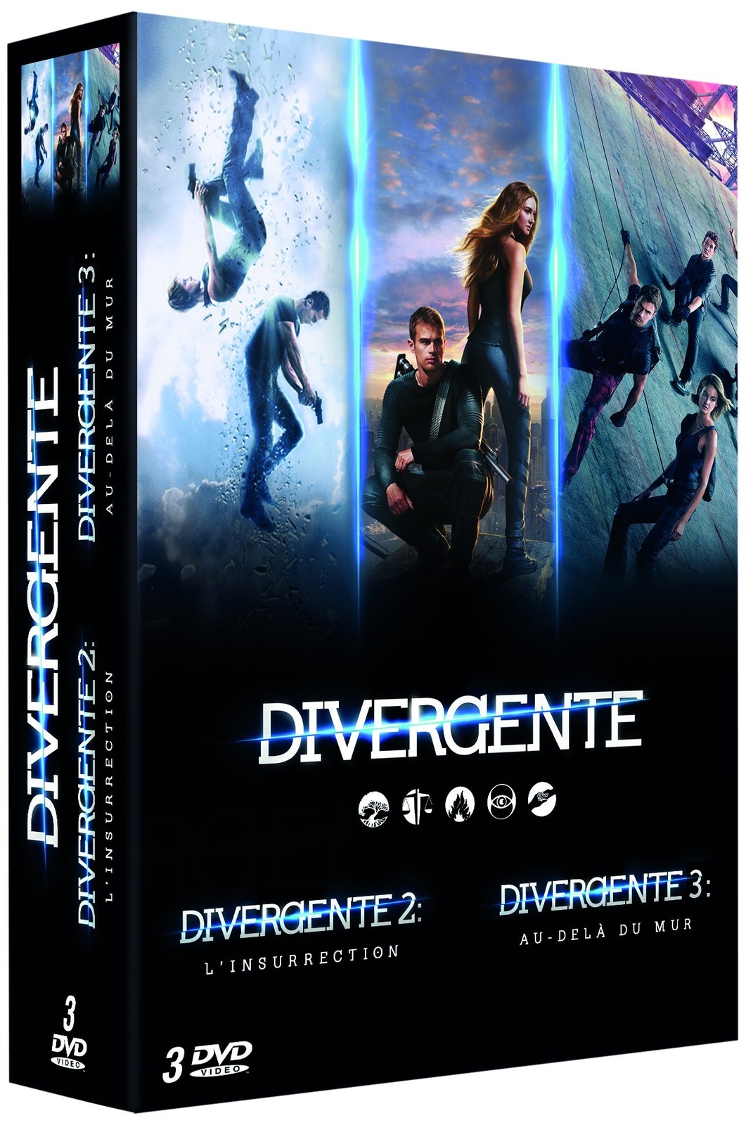 Coffret divergente : divergente ; divergente 2 - l'insurrection ; divergen (DVD)
