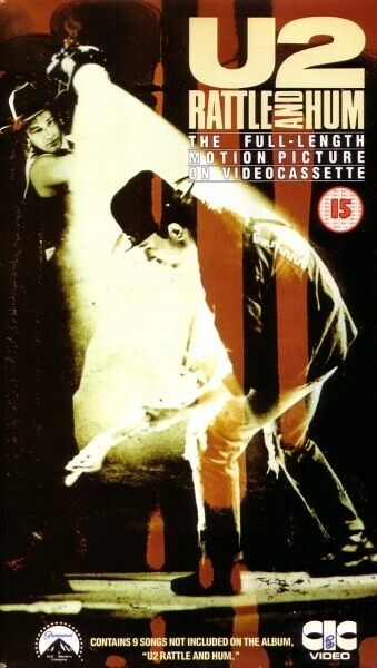 U2 – Rattle And Hum - VHS, VIDEOCASSETTA,Stereo, PAL,UK,NOT SEALED,NON SIGILLATA