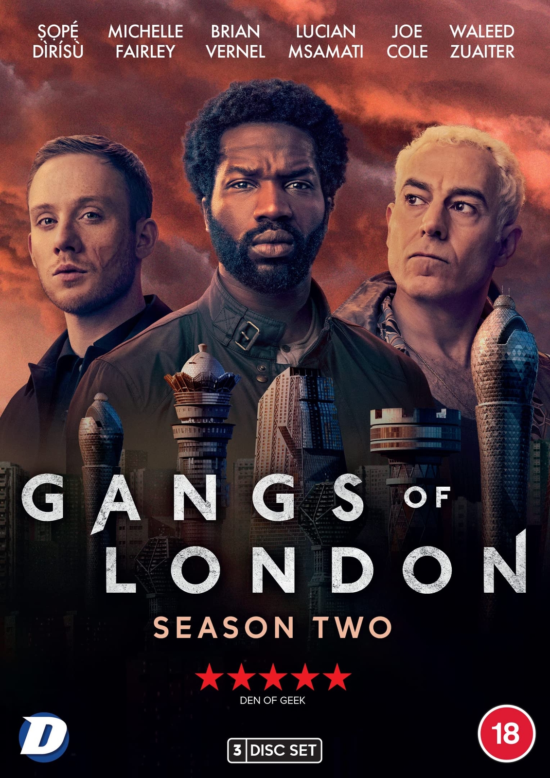Gangs of London Season 2 (DVD) Sope Dirisu Narges Rashidi Michelle Fairley