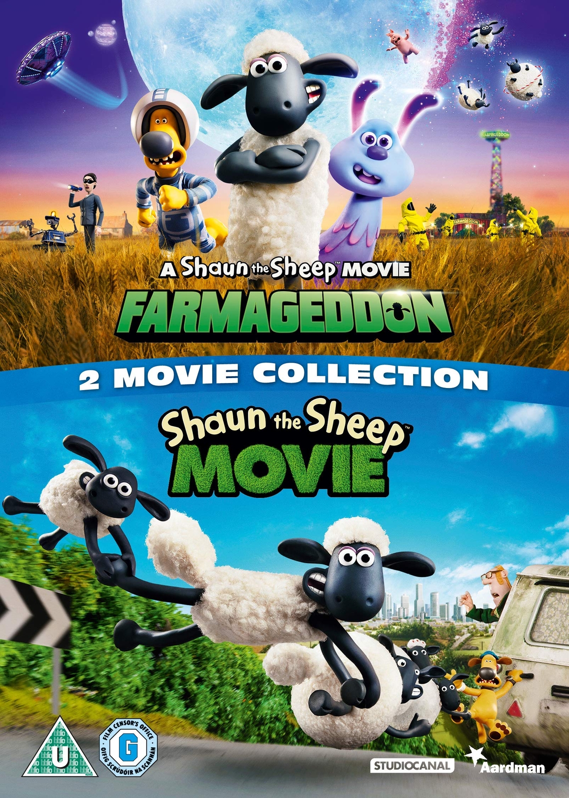 Shaun the Sheep 2 Movie Collection (DVD) Justin Fletcher Joe Sugg John Sparkes
