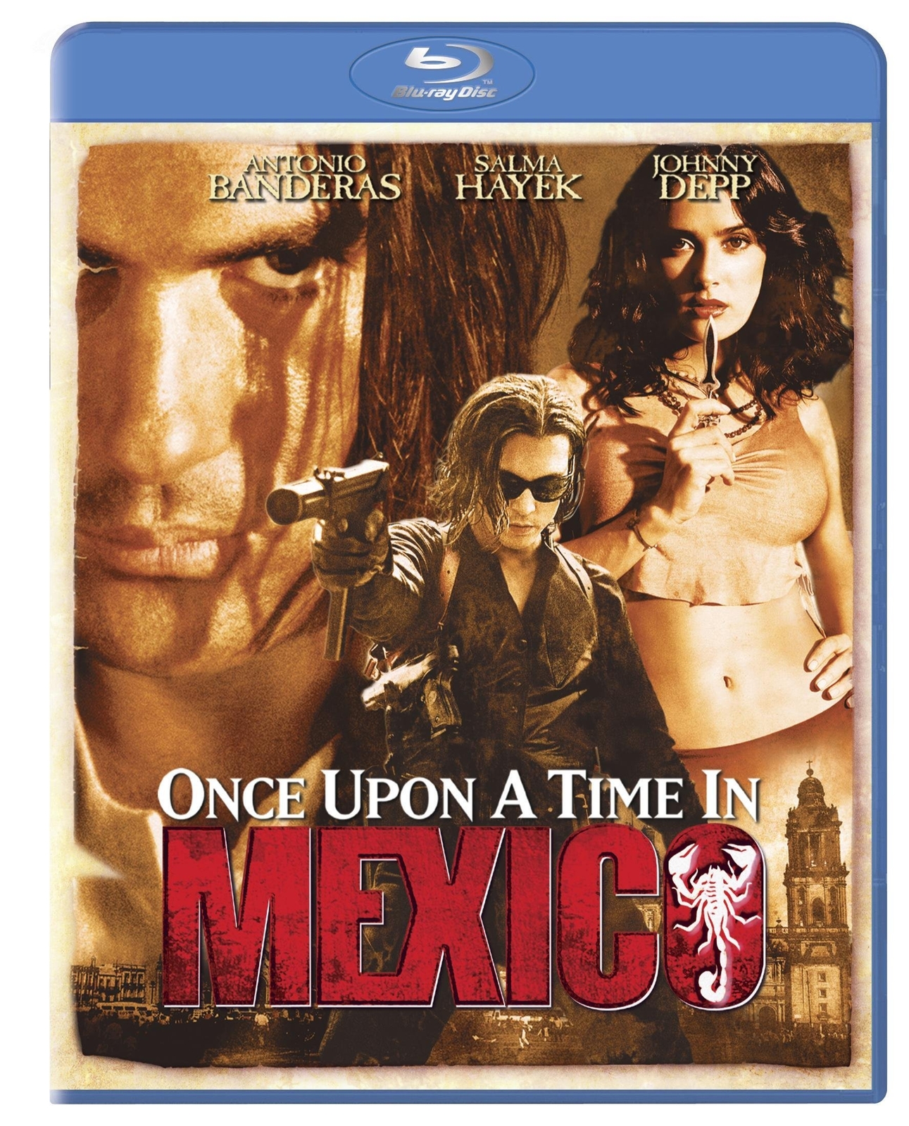 Once Upon a Time in Mexico (Blu-ray) Antonio Banderas Salma Hayek Johnny Depp