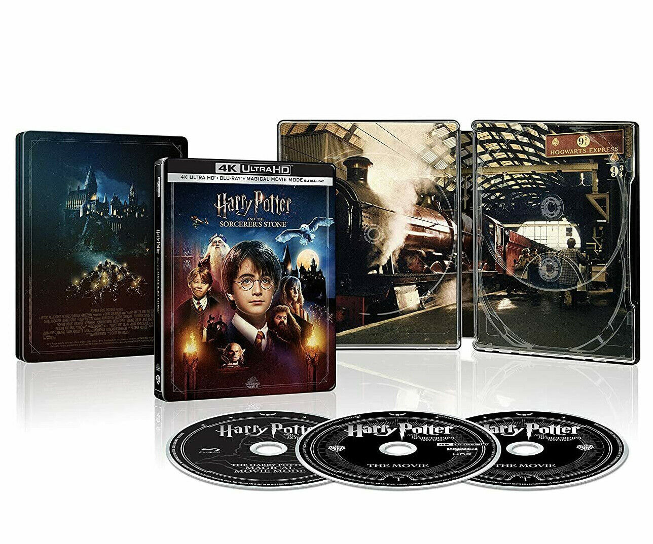 Harry Potter e la Pietra Filosofale (4K Ultra HD + 2 Blu-Ray Disc - SteelBook)