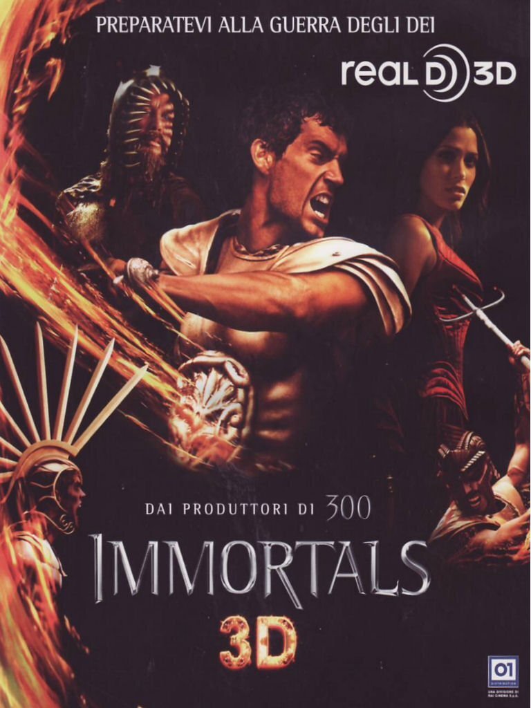 Immortals 2D + 3D anaglyph DVD