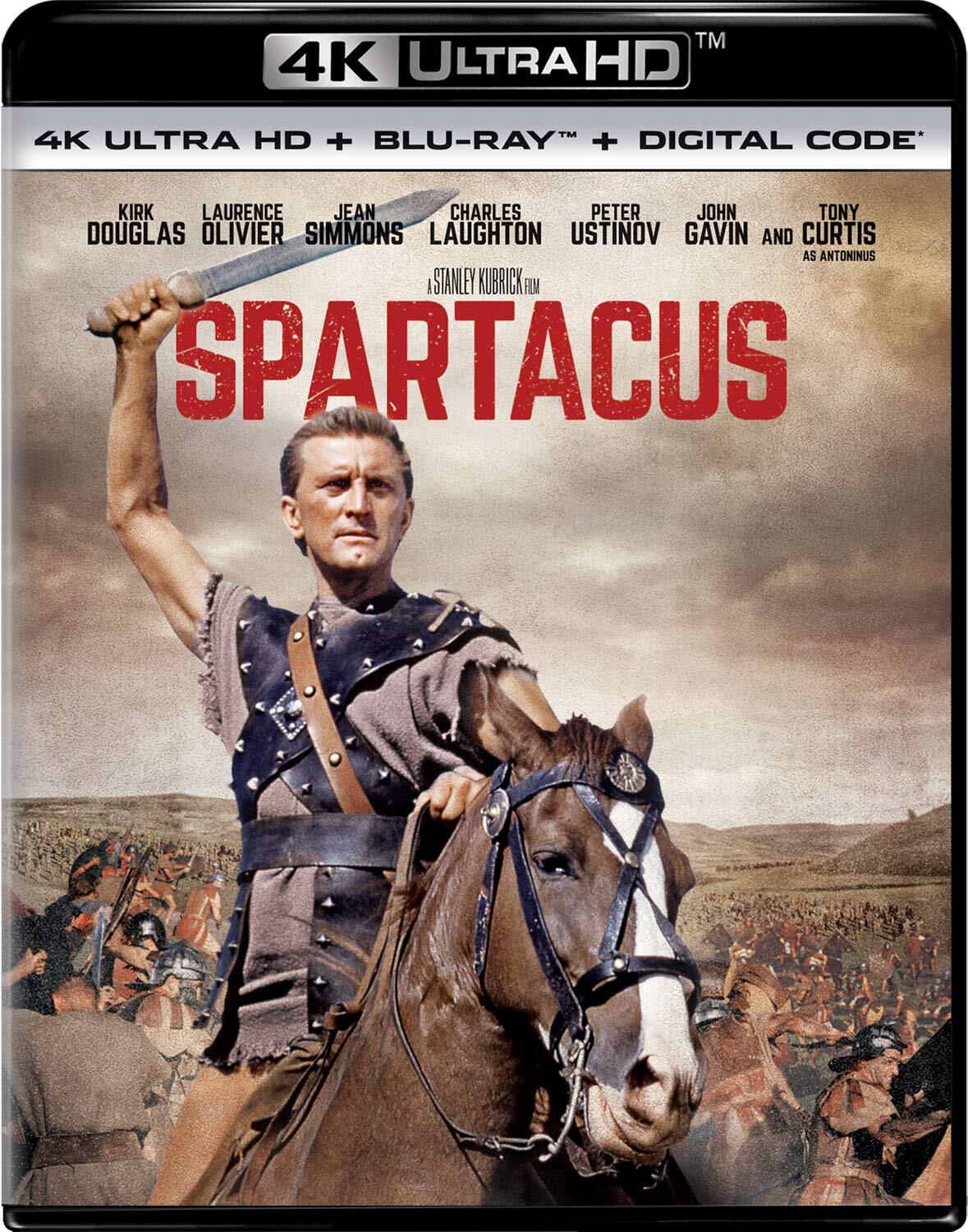 Spartacus (Blu-ray) Kirk Douglas Laurence Olivier Tony Curtis Peter Ustinov