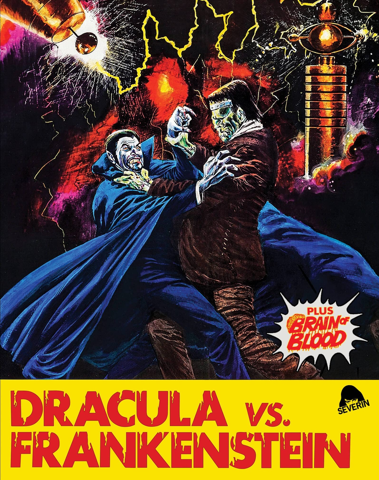 Dracula vs Frankenstein + Brain of Blood (Blu-ray) J. Carrol Naish Russ Tamblyn