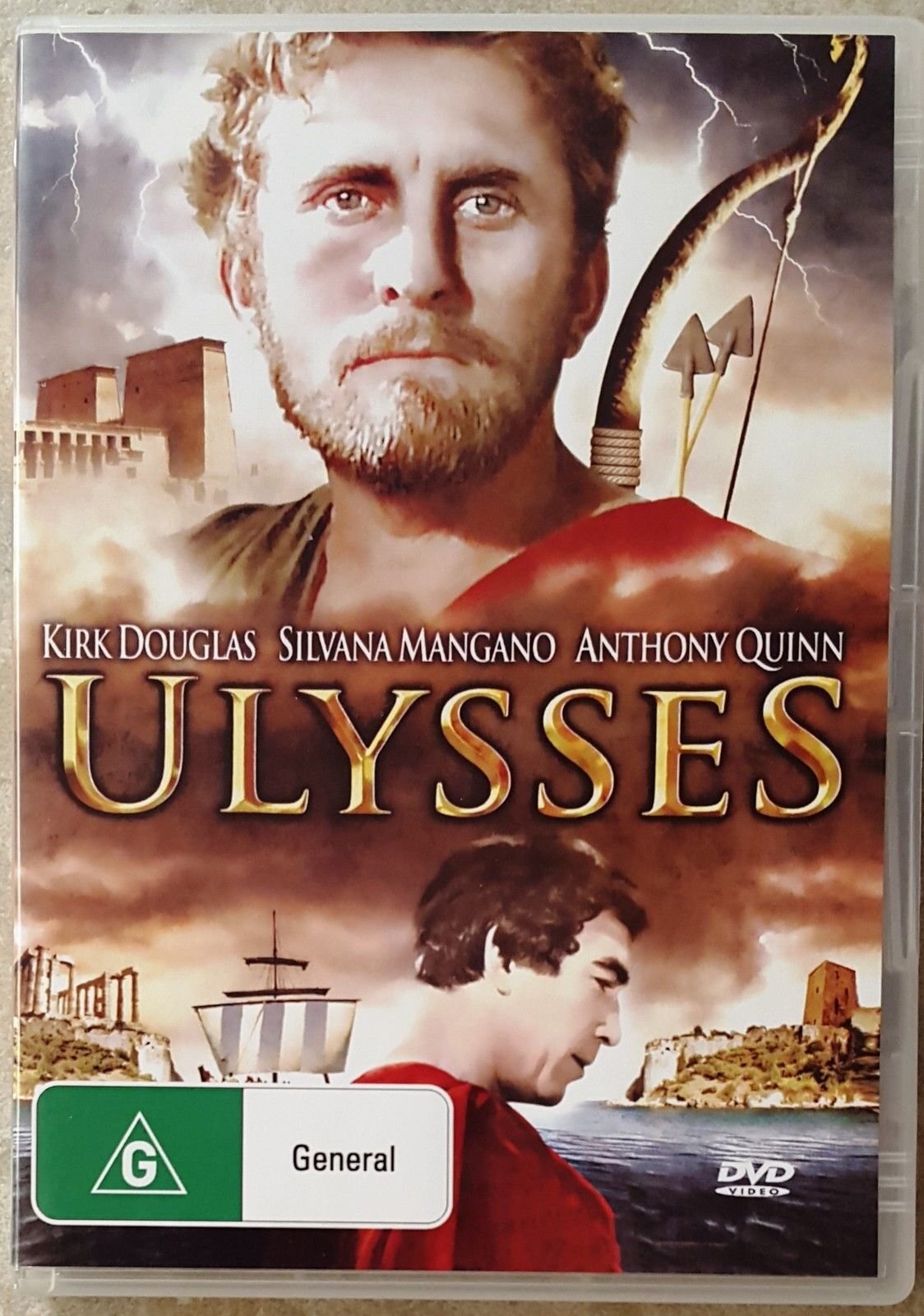 Ulysses (DVD) Kirk Douglas Silvana Mangano Anthony Quinn Rossana Podest