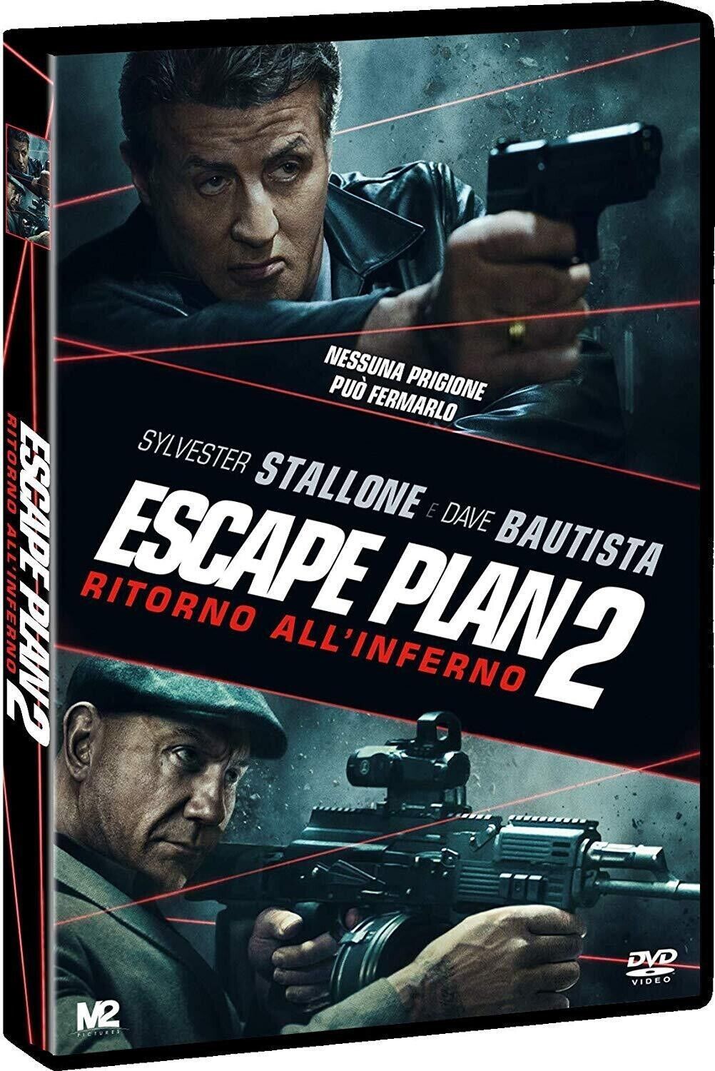 ESCAPE PLAN 2 – RITORNO ALL'INFERNO – STALLONE – BAUTISTA - ITA – ENG – DVD