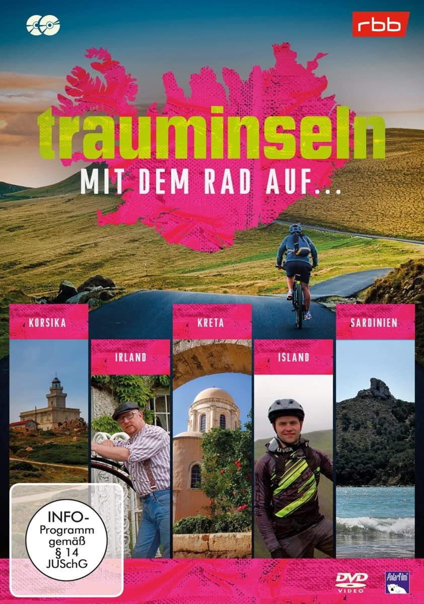 Trauminseln - mit dem Rad auf Korsika, ... Irland, ... Kreta, ...Island, . (DVD)