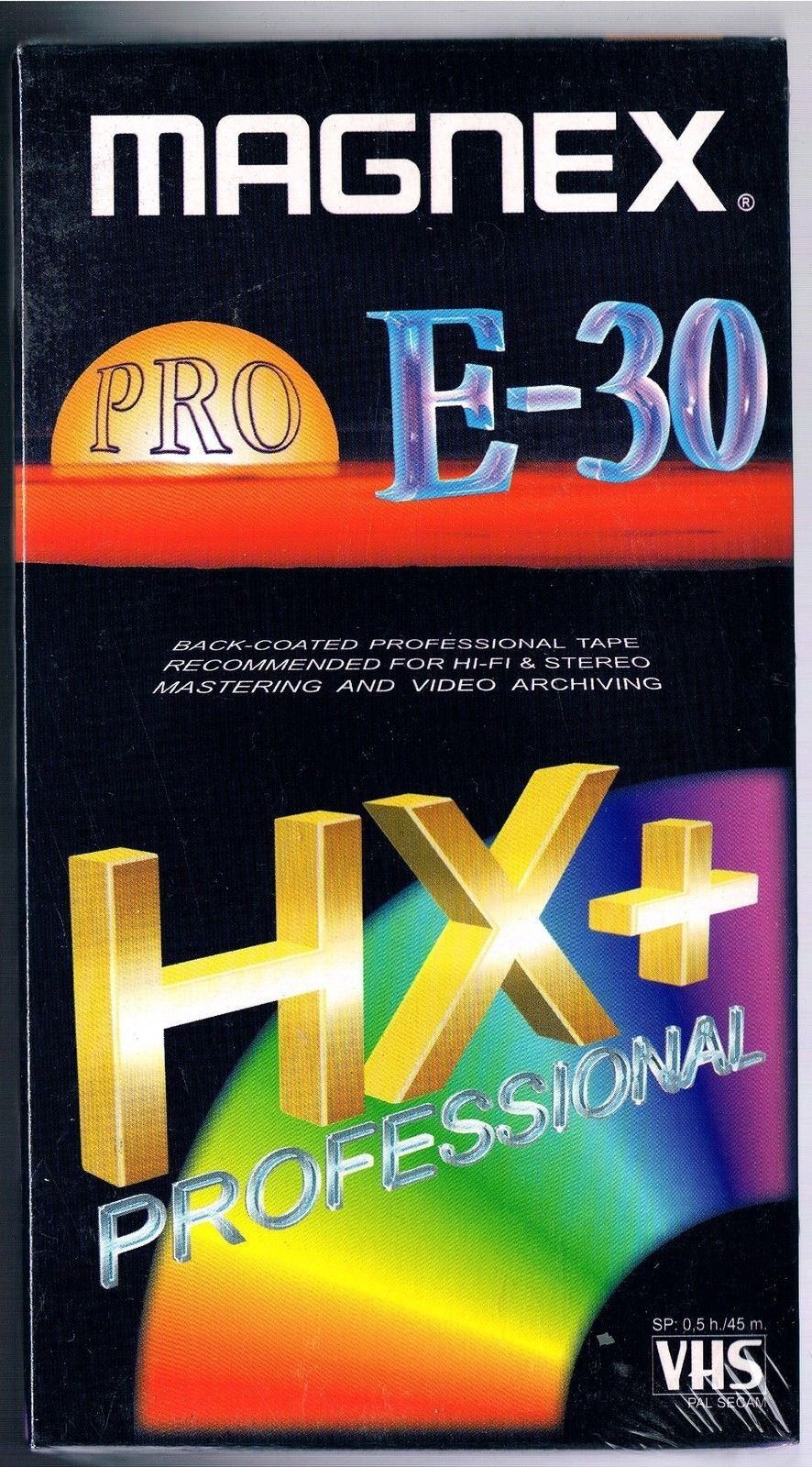 VHS VIDEOCASSETTA MAGNEX HX+ PRO E-30  SIGILLATA!!!