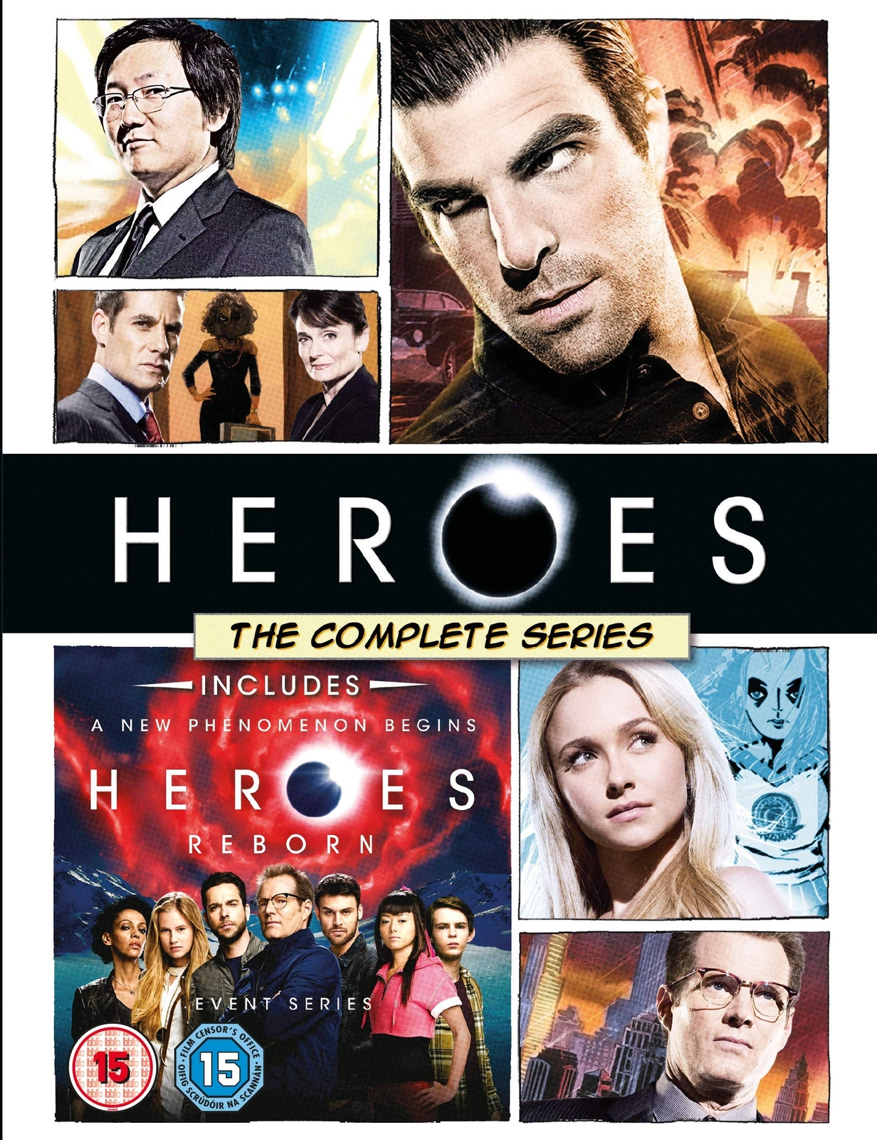 Heroes: The Complete Series (inc. Heroes Reborn) Blu-Ray (Blu-ray) Jack Coleman