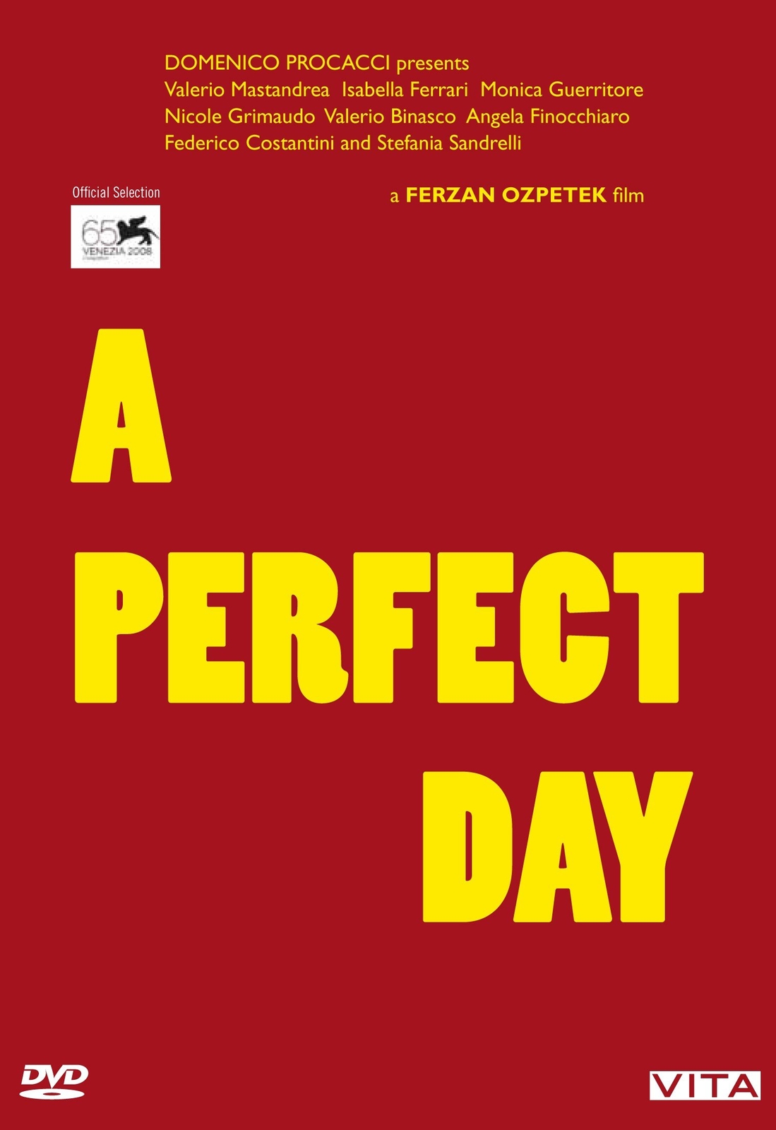 A Perfect Day (DVD) Isabella Ferrari Valerio Mastandrea Valerio Binasco
