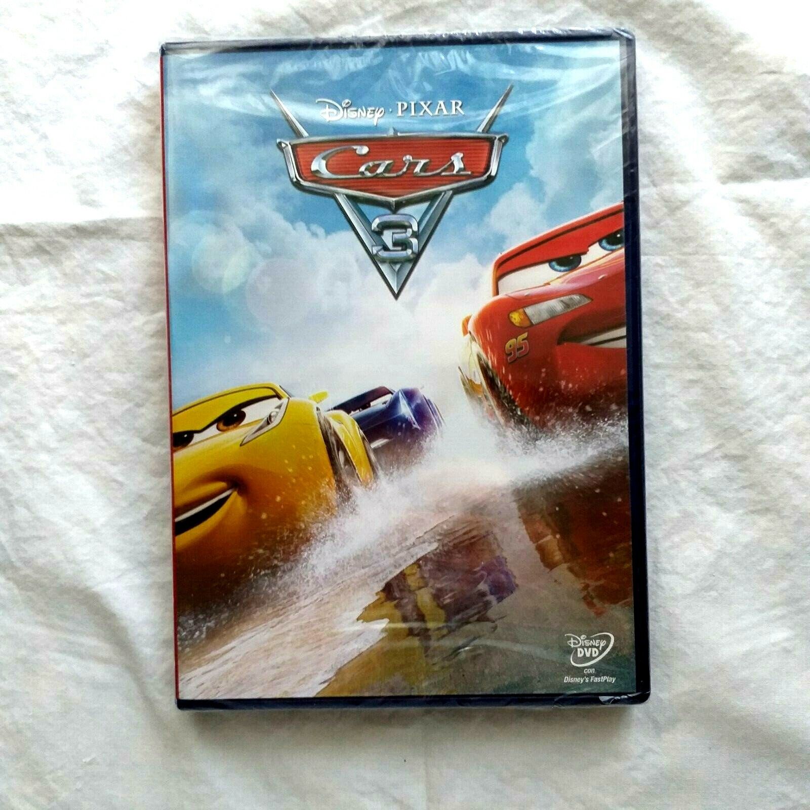 Cars 3 Film DVD Disney Pixar Pal Castellano Inglese Portuguese Catalano
