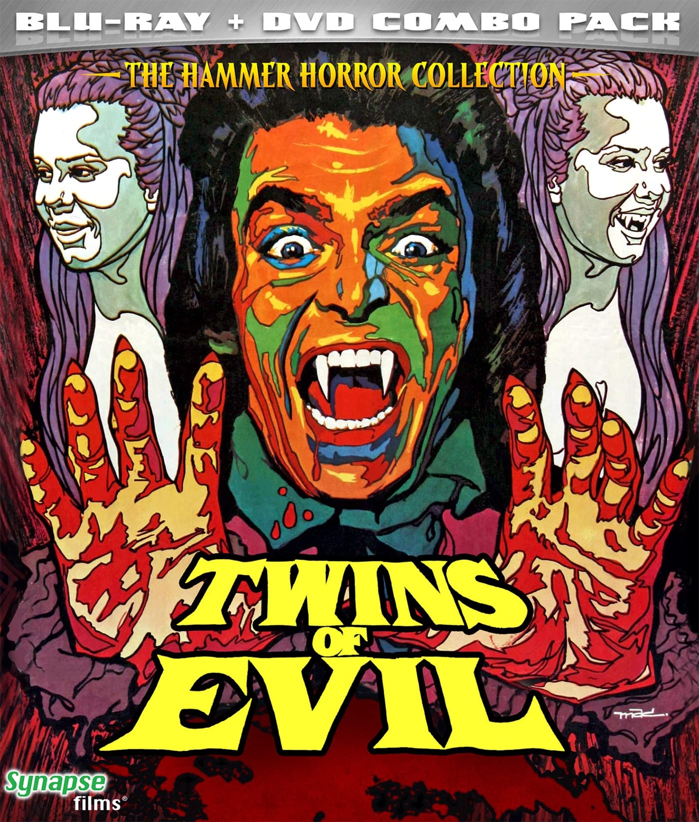 Twins Of Evil (Blu-ray/DVD Combo Pack) (Blu-ray) Peter Cushing Dennis Price