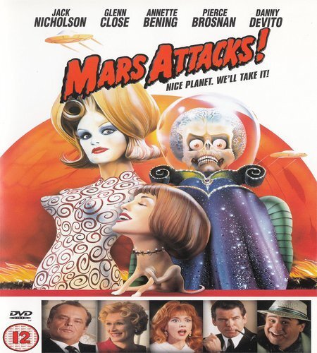 Mars Attacks! (DVD) Annette Bening Danny DeVito Glenn Close Jack Nicholson
