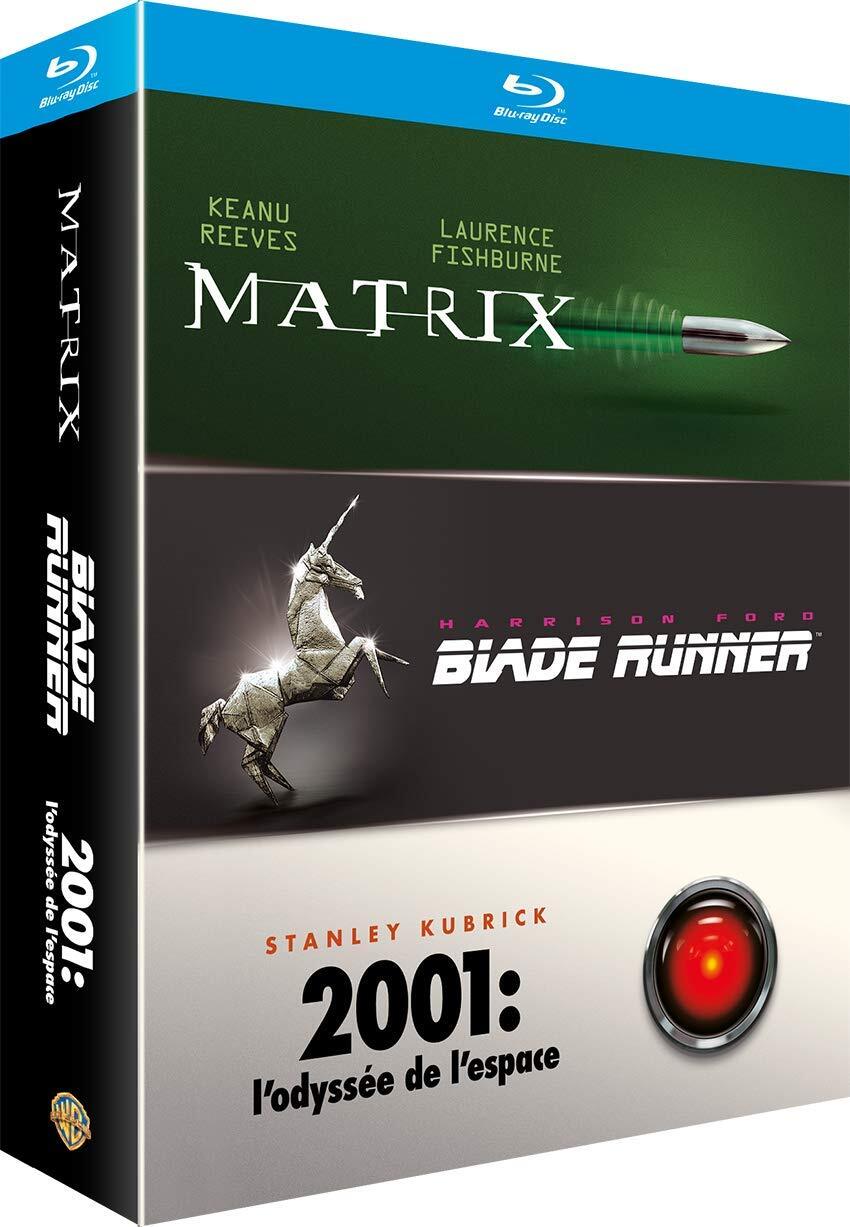 Coffret 3 Films : Matrix + Blade Runner + 2001 : L'odyssée De L'espace (Blu-ray)