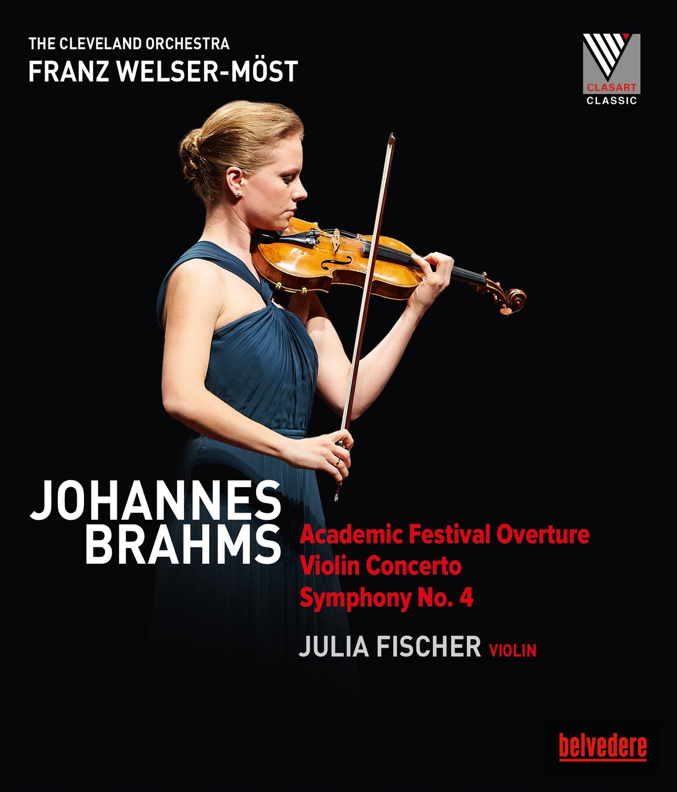 Johannes Brahms: Violinkonzert / Sinfonie 4 (Blu-ray) Cleveland Orchestra