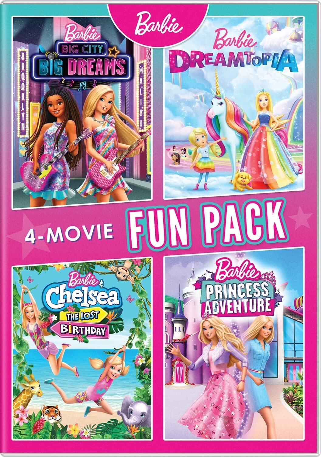 Barbie 4-Movie Special Collection (DVD) America Young Amber May Greg Chun