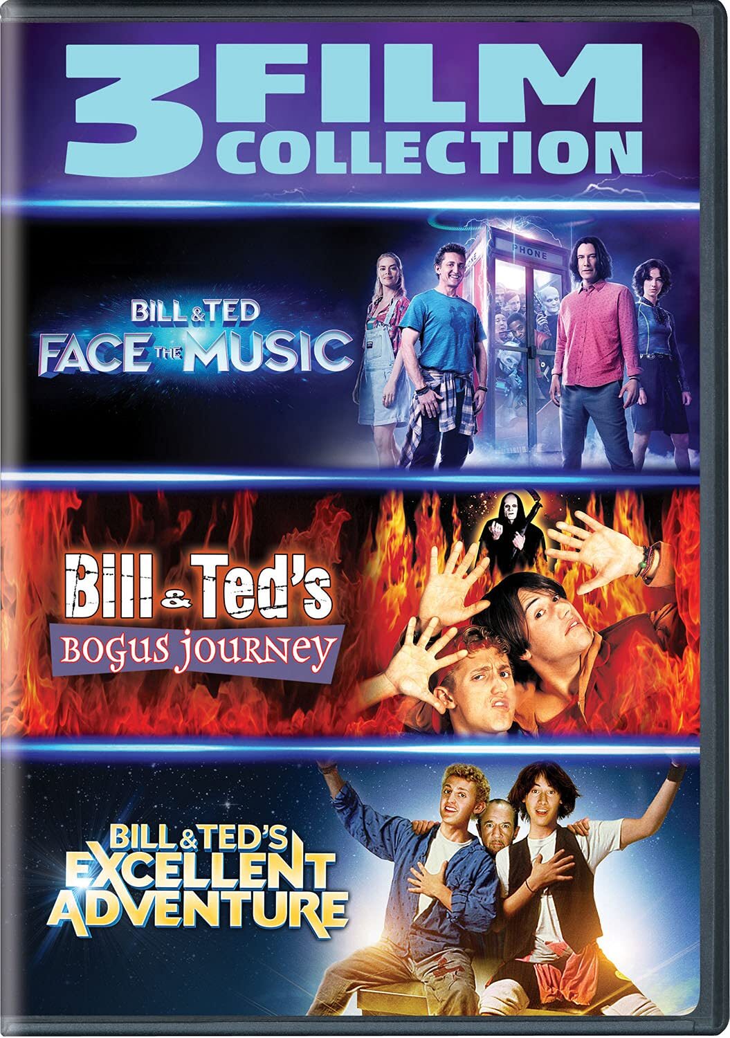 Bill & Ted: 3-Film Collection (DVD) Keanu Reeves Alex Winter George Carlin