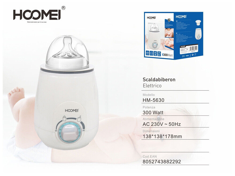 Scaldabiberon Elettrico Scaldalatte Scaldapappa Bimbo 300W Rapido 100° HM-5630