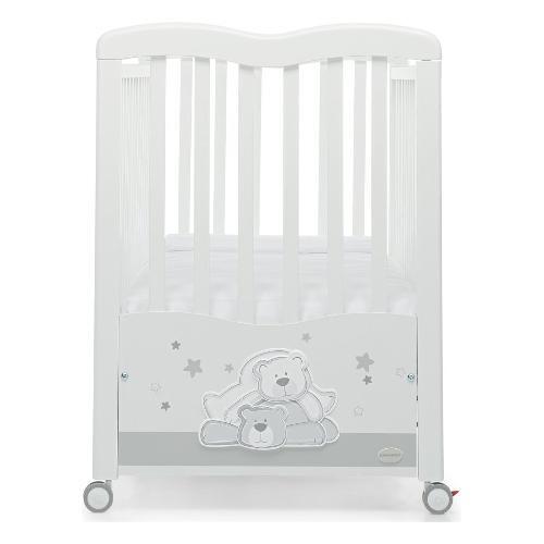 DOLCESTELLA Lettino Neonato in Legno 131x103x73 Bianco 9900180610 Foppapedretti