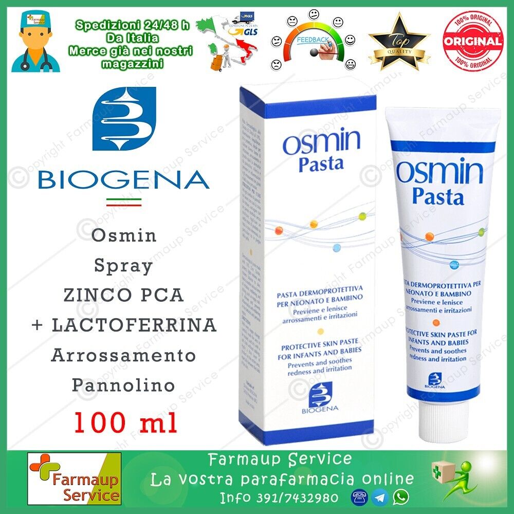 Osmin Pasta Dermoprotettiva Pulizia Bambino Neonato 100 ml Bambini Neonati