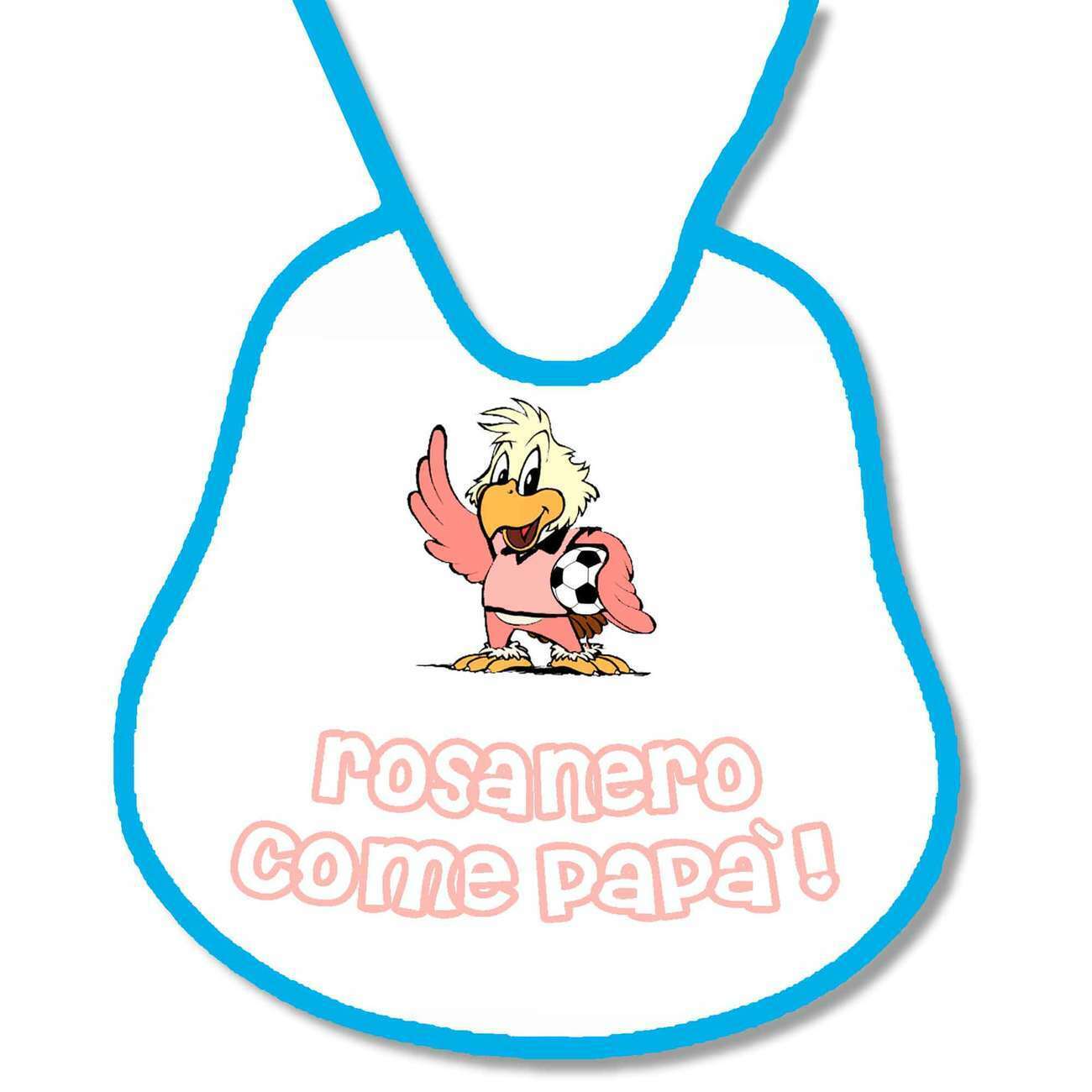 Bavetta Bavaglino personalizzabile Tifoso Palermo rosanero come papa'